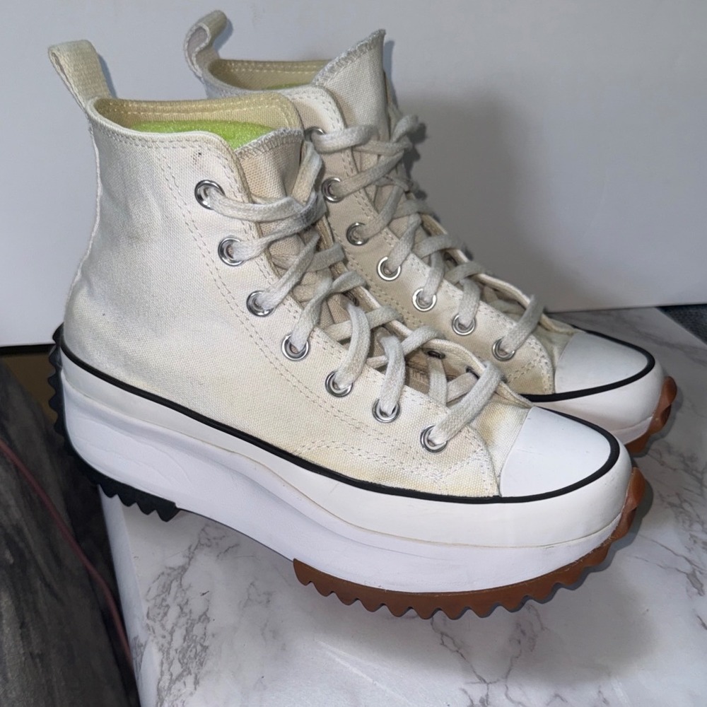 Converse Run Star Hike High Top Womens 7 Platform Lugged Sneakers Streetwear‎